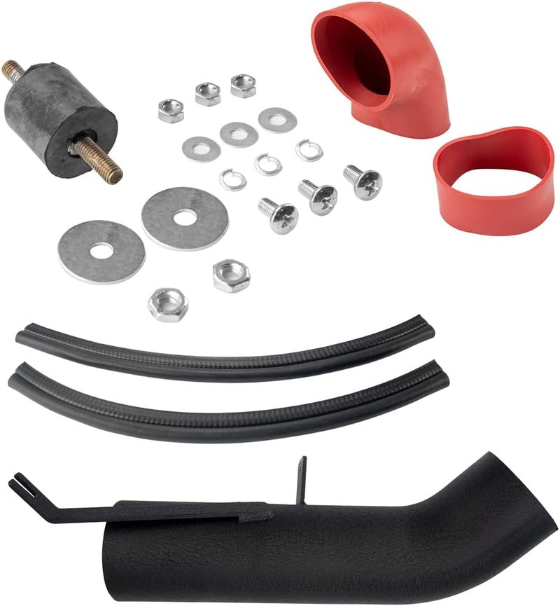 AUTOSITY 4" Cold Air Intake System Kits w/Filter Aluminum Replacement for 2002-2006 Escalade/Avalanche 1500/ Yukon, 2000-2006 Suburban 1500/2500 5.3L/6.0L, 1999-2006 Silverado/Sierra 1500 2500 (Red) - Image 5